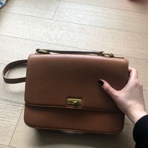 J Crew Brown leather shoulder bag